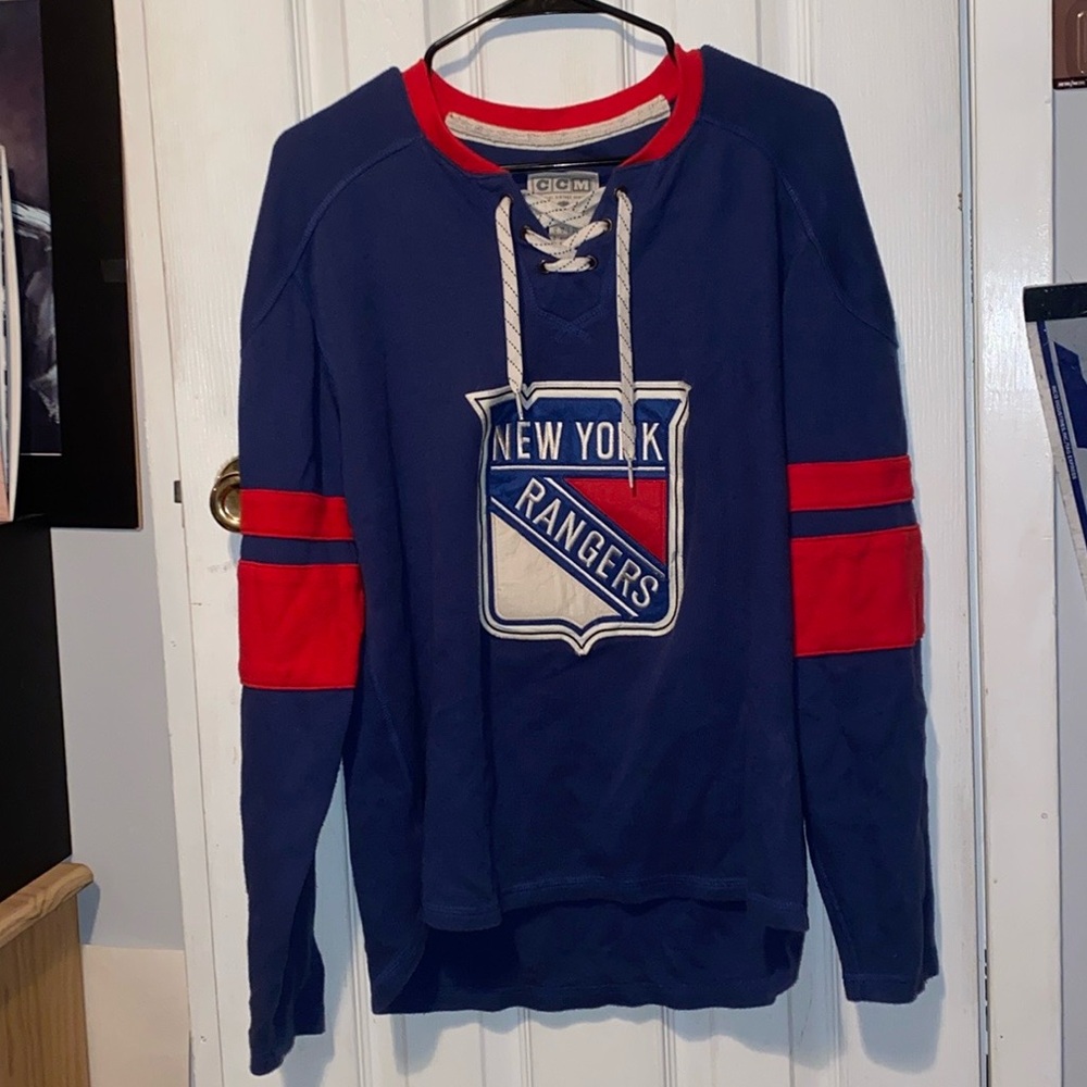 SIZE M CCM Vintage New York Rangers Jersey
